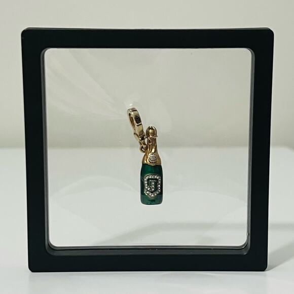 Rare Vintage Juicy Couture Enamel Champagne Bottle Charm - Picture 5 of 5